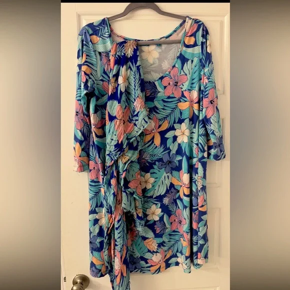 Tori Richard Hawaii Dress and Sarong Size Large - Picture 1 of 3